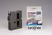 brother Schriftband TX TX-241 TX241, 18 mm schwarz auf...