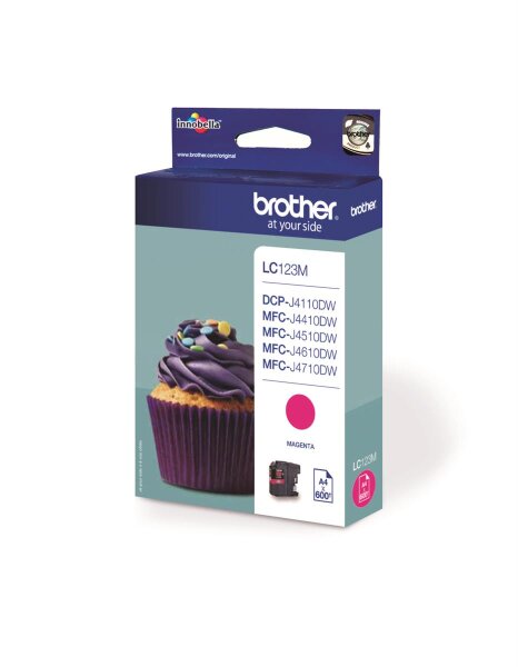 Brother Tinte LC123M / LC-123M Magenta