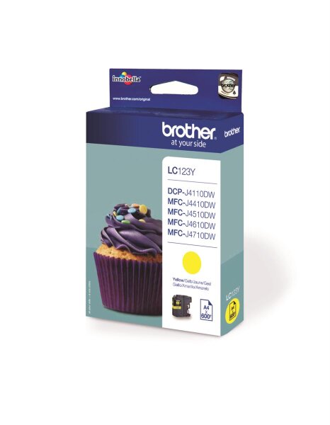 Brother Tinte LC123Y / LC-123Y Gelb