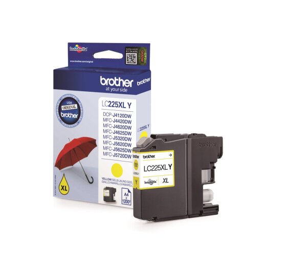 Brother Tinte LC225XLY / LC-225XLY Gelb