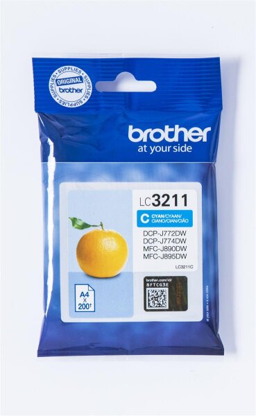 Brother Tinte LC3211C / LC-3211C Cyan