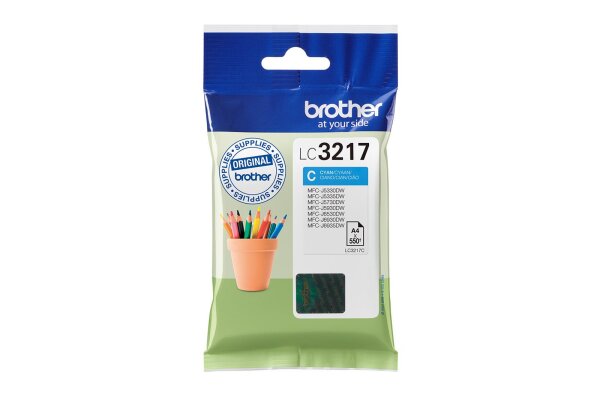 Brother Tinte LC3217C / LC-3217C Cyan