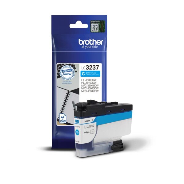 Brother Tinte LC3237C / LC-3237C Cyan