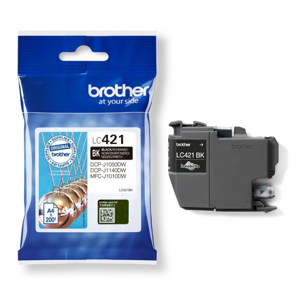 Brother Tinte LC421BK / LC-421BK Schwarz