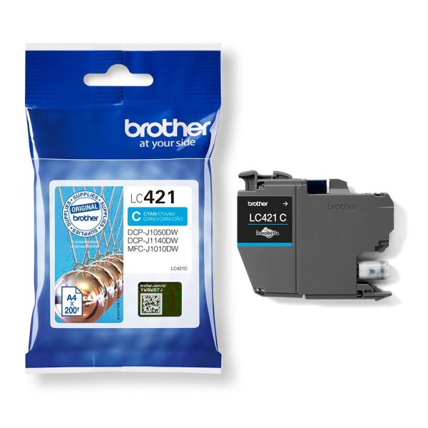Brother Tinte LC421C / LC-421C Cyan