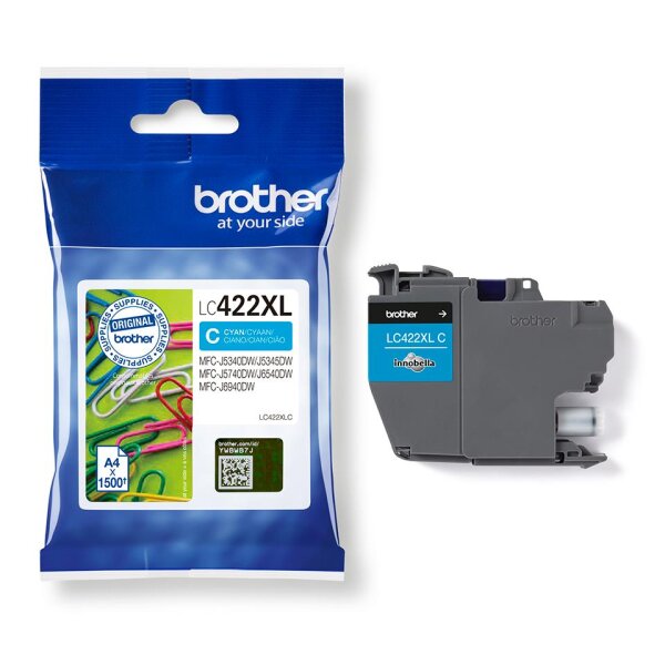 Brother Tinte LC422XLC / LC-422XLC XL Cyan