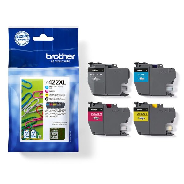Brother Tinte LC422XLVAL / LC-422XLVAL XL Multipack BK,C,M,Y