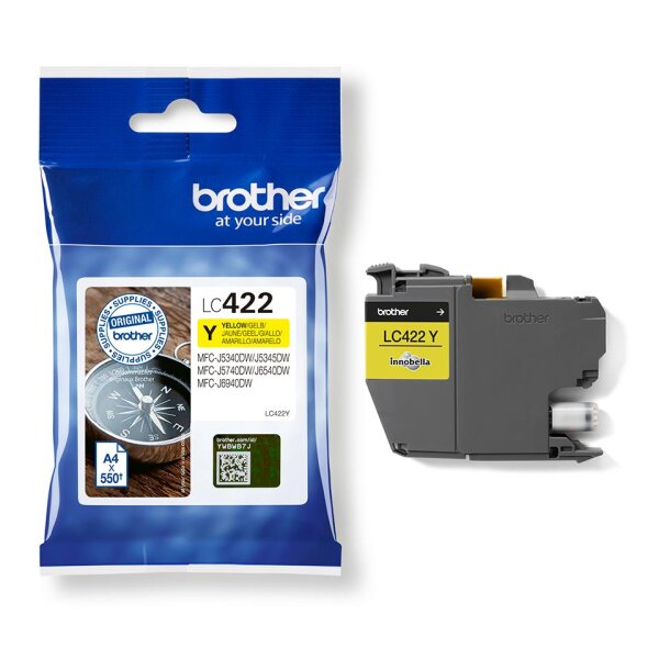Brother Tinte LC422Y / LC-422Y Gelb