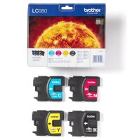 brother LC-980BK/C/M/Y schwarz, cyan, magenta, gelb...